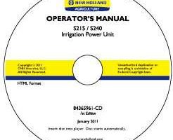 Operator's Manual on CD for New Holland Engines model S240