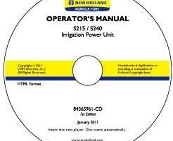Operator's Manual on CD for New Holland Engines model S215