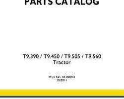 Parts Catalog for New Holland Tractors model T9.450