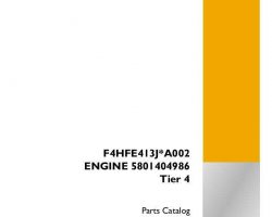 Parts Catalog for Case Engines model 521F