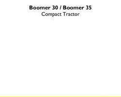 Service Manual for New Holland Tractors model Boomer 30