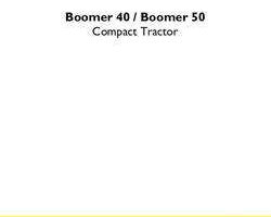 Service Manual for New Holland Tractors model Boomer 40