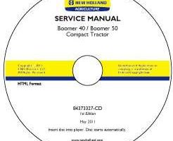 Service Manual on CD for New Holland Tractors model Boomer 40