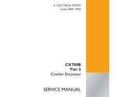 Case Excavators model CX700B Electrical Wiring Diagram Manual