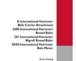 Parts Catalog for Case IH Balers model 2400