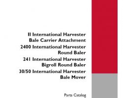 Parts Catalog for Case IH Balers model 241