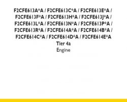 Service Manual for New Holland Engines model F2CFE613A*A