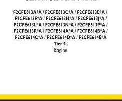 Service Manual for New Holland Engines model F2CFE614D*A