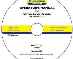 Operator's Manual on CD for New Holland Harvesting equipment model 790