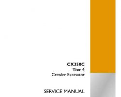 Case Excavators model CX350C Service Manual