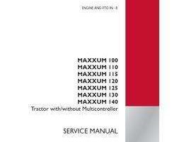 Service Manual for Case IH Tractors model MAXXUM 120