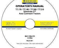 Operator's Manual on CD for New Holland Tractors model T7.170