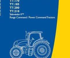 Operator's Manual for New Holland Tractors model T7.170