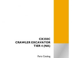 Parts Catalog for Case Excavators model CX350C