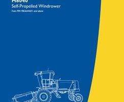 Operator's Manual for New Holland Windrower model H8040