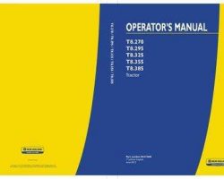 Operator's Manual for New Holland Tractors model T8.295