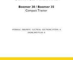 Electrical Wiring Diagram Manual for New Holland Tractors model Boomer 35