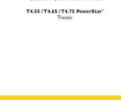Service Manual for New Holland Tractors model T4.65