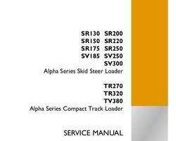 Case Skid steers / compact track loaders model SR150 Service Manual