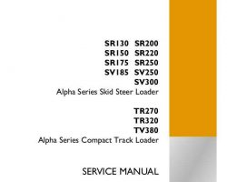 Case Skid steers / compact track loaders model SR130 Service Manual