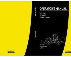 New Holland CE Wheel loaders model W300C Operator's Manual