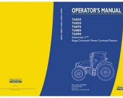 Operator's Manual for New Holland Tractors model T6030