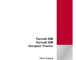 Parts Catalog for Case IH Tractors model Farmall 30B
