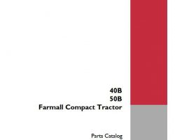 Parts Catalog for Case IH Tractors model Farmall 40B