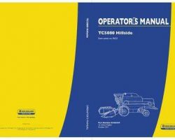 Operator's Manual for New Holland Combine model TC5080