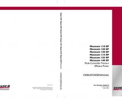 Operator's Manual for Case IH Tractors model MAXXUM 130