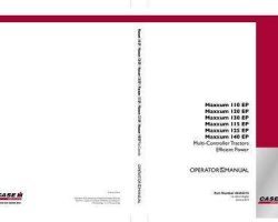 Operator's Manual for Case IH Tractors model MAXXUM 120