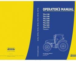 Operator's Manual for New Holland Tractors model T6.150