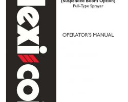 Operator's Manual for Case IH Sprayers model 68