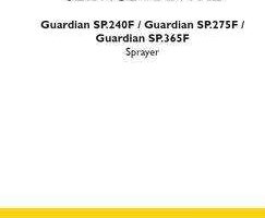 Service Manual for New Holland Sprayers model Guardian SP.275F