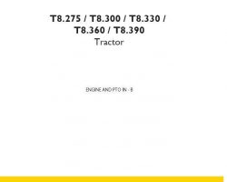 Service Manual for New Holland TRACTORS model T8.275
