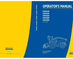 Operator's Manual for New Holland Harvesting equipment model FR9040