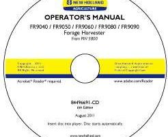 Operator's Manual on CD for New Holland Harvesting equipment model FR9040