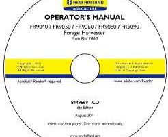 Operator's Manual on CD for New Holland Harvesting equipment model FR9080