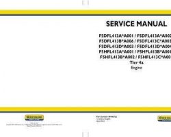 Service Manual for New Holland Engines model F5DFL413A*A001