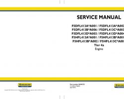 Service Manual for New Holland Tractors model T5040