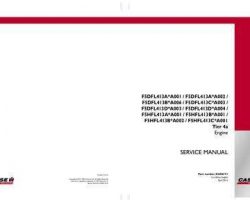 Service Manual for Case IH TRACTORS model 85