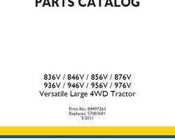 Parts Catalog for New Holland Tractors model 936V