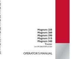Operator's Manual for Case IH Tractors model Magnum 260