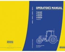 Operator's Manual for New Holland Tractors model T4030F