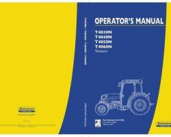 Operator's Manual for New Holland Tractors model T4050N