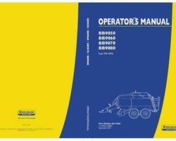 Operator's Manual for New Holland Balers model BB9060