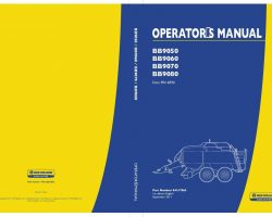 Operator's Manual for New Holland Balers model BB9050