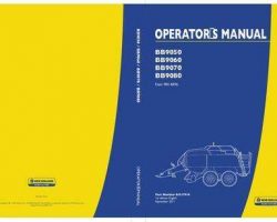 Operator's Manual for New Holland Balers model BB9050