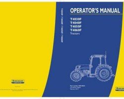 Operator's Manual for New Holland Tractors model T4040F