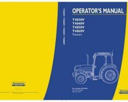 Operator's Manual for New Holland Tractors model T4040V